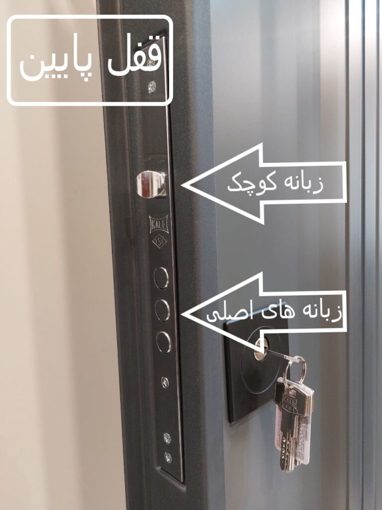 قفل پایینی درب ضد سرقت